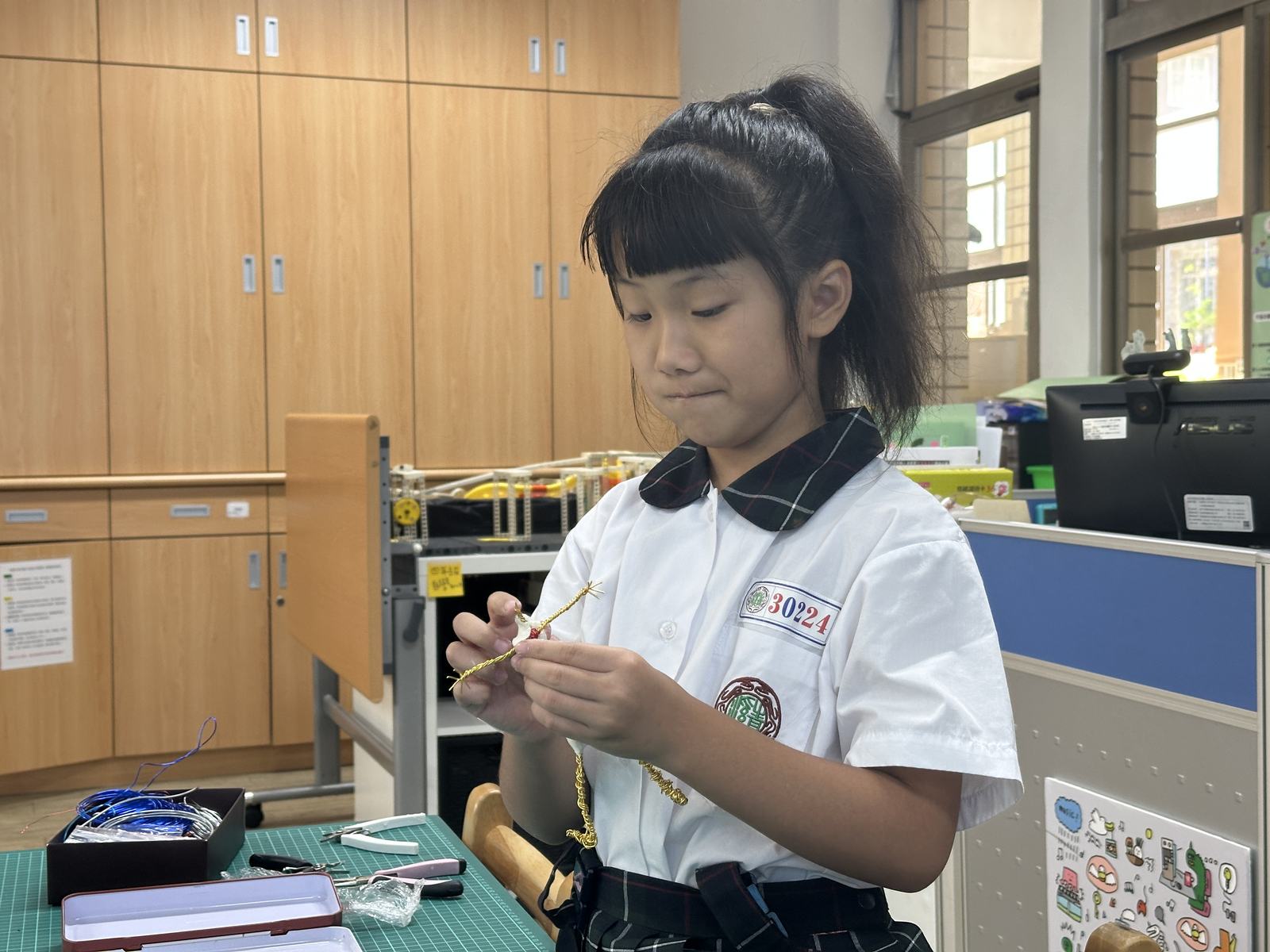 三年級媒材應用課程中的創作活動