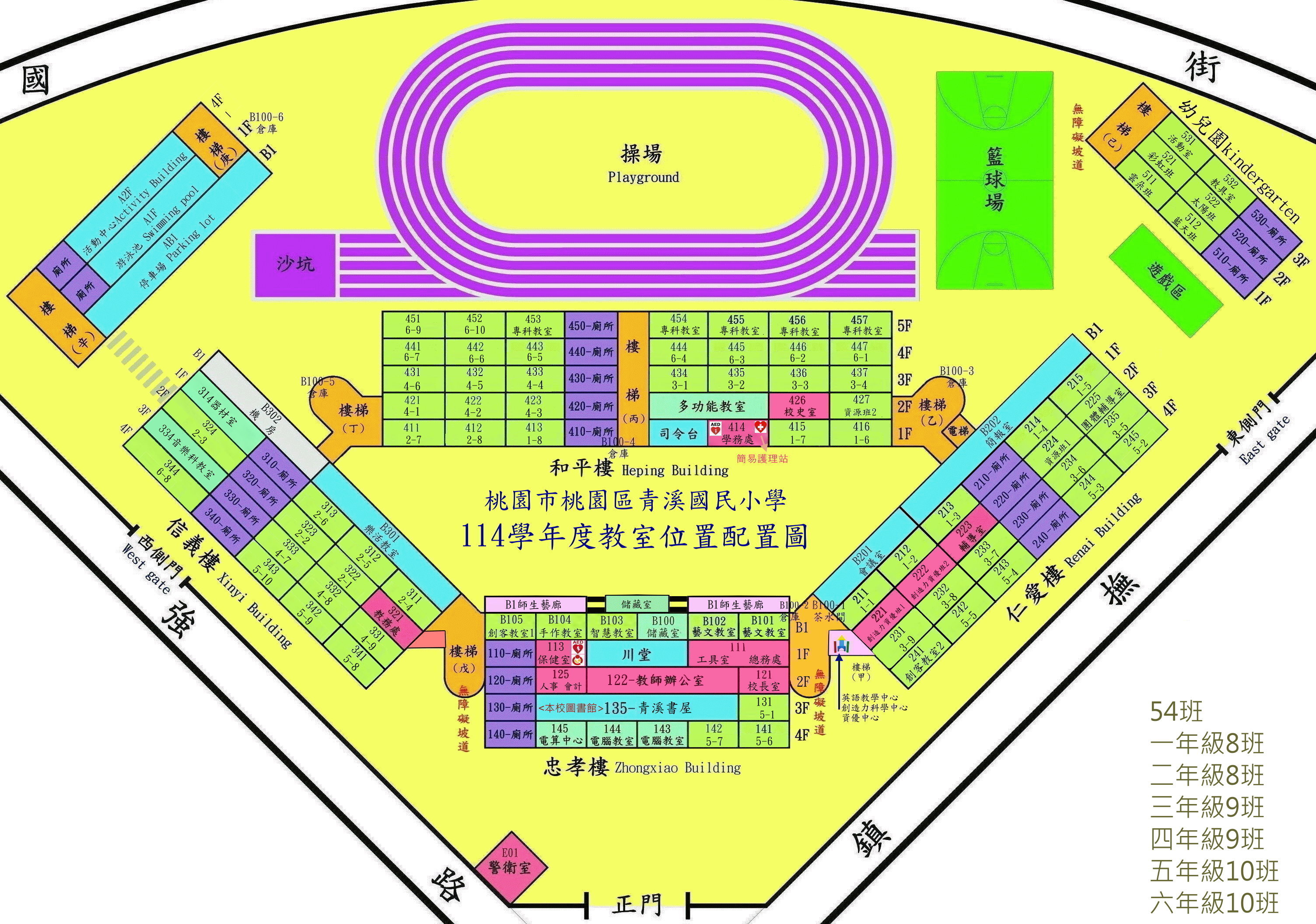 教室配置圖(114學年度54班)